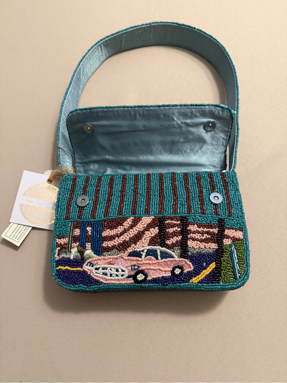 India Beaded Bag Welcome To Fabulous Las Vegas Nevada - Picture 7 of 10
